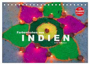 Farbenfrohes aus Indien (Tischkalender 2024 DIN A5 quer), CALVENDO Monatskalender von Schickert,  Peter