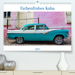 Farbenfrohes Kuba (Premium, hochwertiger DIN A2 Wandkalender 2023, Kunstdruck in Hochglanz) von ellenlichtenheldt