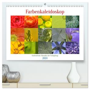 Farbenkaleidoskop (hochwertiger Premium Wandkalender 2024 DIN A2 quer), Kunstdruck in Hochglanz von Wolf,  Heiko