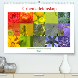 Farbenkaleidoskop (Premium, hochwertiger DIN A2 Wandkalender 2023, Kunstdruck in Hochglanz) von Wolf,  Heiko