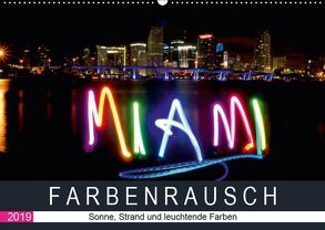 Farbenrausch in Miami Beach (Wandkalender 2019 DIN A2 quer) von CALVENDO