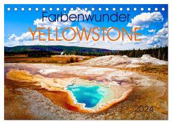 Farbenwunder Yellowstone (Tischkalender 2024 DIN A5 quer), CALVENDO Monatskalender von Hans Steffl,  Mike