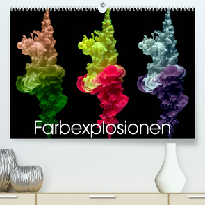 Farbexplosionen (Premium, hochwertiger DIN A2 Wandkalender 2023, Kunstdruck in Hochglanz) von Immephotography