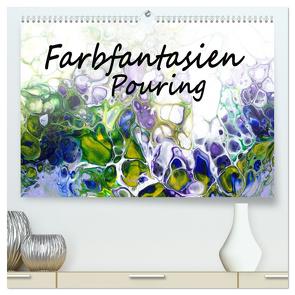 Farbfantasien – Pouring (hochwertiger Premium Wandkalender 2024 DIN A2 quer), Kunstdruck in Hochglanz von Thomas,  Natalja