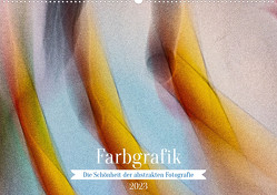 Farbgrafik – Die Schönheit der abstrakten Fotografie (Wandkalender 2023 DIN A2 quer) von Tessarolo,  Franco