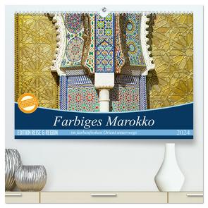 Farbiges Marokko (hochwertiger Premium Wandkalender 2024 DIN A2 quer), Kunstdruck in Hochglanz von Wechsler,  Thomas