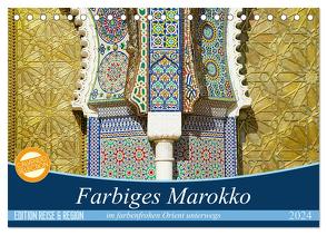 Farbiges Marokko (Tischkalender 2024 DIN A5 quer), CALVENDO Monatskalender von Wechsler,  Thomas