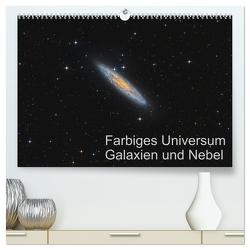Farbiges Universum Galaxien und Nebel (hochwertiger Premium Wandkalender 2024 DIN A2 quer), Kunstdruck in Hochglanz von Kai Wiechen,  Dr.