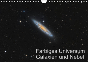Farbiges Universum Galaxien und Nebel (Wandkalender 2023 DIN A4 quer) von Kai Wiechen,  Dr.