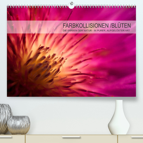 FARBKOLLISIONEN /BLÜTEN (Premium, hochwertiger DIN A2 Wandkalender 2022, Kunstdruck in Hochglanz) von W. Zeischold,  André