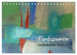 Farbspuren – Kunstkalender (Tischkalender 2024 DIN A5 quer), CALVENDO Monatskalender von Tomasch,  Susanne