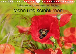Farbtupfer auf sommerlichen Feldern – Mohn und Kornblumen (Wandkalender 2023 DIN A4 quer) von Frost,  Anja