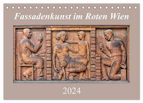 Fassadenkunst im Roten Wien (Tischkalender 2024 DIN A5 quer), CALVENDO Monatskalender von Braun,  Werner