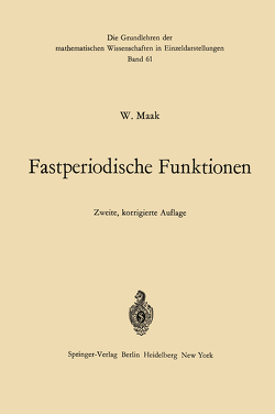 Fastperiodische Funktionen von Maak,  Wilhelm