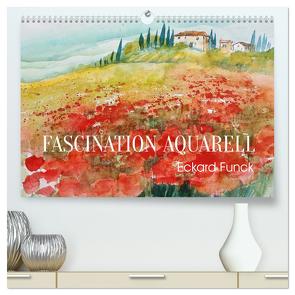 Faszination Aquarell – Eckard Funck (hochwertiger Premium Wandkalender 2024 DIN A2 quer), Kunstdruck in Hochglanz von Funck,  Eckard