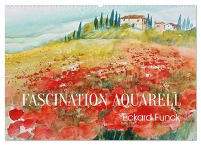 Faszination Aquarell – Eckard Funck (Wandkalender 2024 DIN A2 quer), CALVENDO Monatskalender von Funck,  Eckard