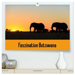 Faszination Botswana (hochwertiger Premium Wandkalender 2024 DIN A2 quer), Kunstdruck in Hochglanz von Scholz,  Frauke