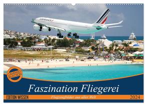 Faszination Fliegerei (Wandkalender 2024 DIN A2 quer), CALVENDO Monatskalender von Meyer,  Tis