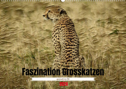 Faszination Grosskatzen gemalt in Öl (Wandkalender 2024 DIN A2 quer) von Michel,  Susan