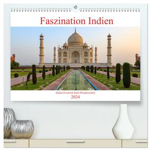 Faszination Indien (hochwertiger Premium Wandkalender 2024 DIN A2 quer), Kunstdruck in Hochglanz von Brack,  Roland