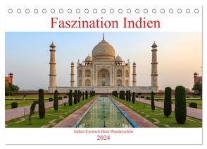 Faszination Indien (Tischkalender 2024 DIN A5 quer), CALVENDO Monatskalender von Brack,  Roland