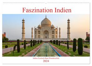 Faszination Indien (Wandkalender 2024 DIN A2 quer), CALVENDO Monatskalender von Brack,  Roland