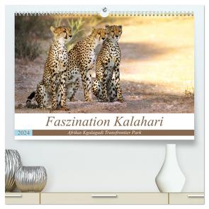 Faszination Kalahari (hochwertiger Premium Wandkalender 2024 DIN A2 quer), Kunstdruck in Hochglanz von Woyke,  Wibke