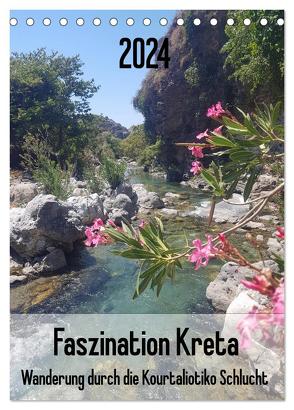 Faszination Kreta. Wanderung durch die Kourtaliotiko Schlucht (Tischkalender 2024 DIN A5 hoch), CALVENDO Monatskalender von Kleemann,  Claudia