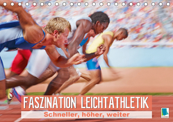 Faszination Leichtathletik: Schneller, höher, weiter (Tischkalender 2020 DIN A5 quer) von CALVENDO