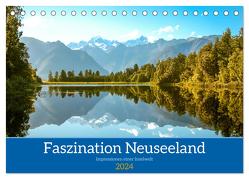 Faszination Neuseeland (Tischkalender 2024 DIN A5 quer), CALVENDO Monatskalender von Janietz,  Dietmar