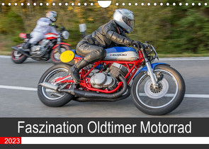 Faszination Oldtimer Motorrad – Momentaufnahmen vom Jochpass Memorial (Wandkalender 2023 DIN A4 quer) von Läufer,  Stephan