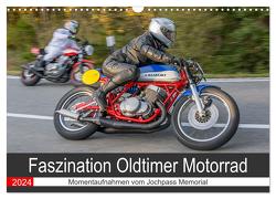 Faszination Oldtimer Motorrad – Momentaufnahmen vom Jochpass Memorial (Wandkalender 2024 DIN A3 quer), CALVENDO Monatskalender von Läufer,  Stephan