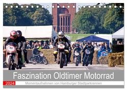 Faszination Oldtimer Motorrad – Momentaufnahmen von Hamburger Stadtparkrennen (Tischkalender 2024 DIN A5 quer), CALVENDO Monatskalender von Käufer,  Stephan