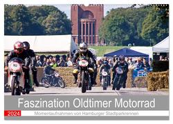 Faszination Oldtimer Motorrad – Momentaufnahmen von Hamburger Stadtparkrennen (Wandkalender 2024 DIN A2 quer), CALVENDO Monatskalender von Käufer,  Stephan