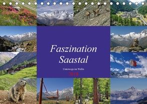 Faszination Saastal. Unterwegs im Wallis (Tischkalender 2018 DIN A5 quer) von Michel,  Susan