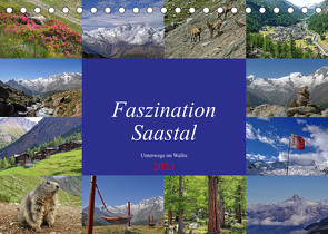 Faszination Saastal. Unterwegs im Wallis (Tischkalender 2023 DIN A5 quer) von Michel,  Susan