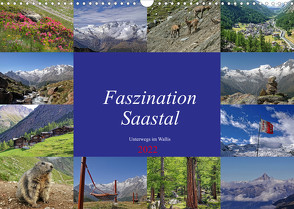 Faszination Saastal. Unterwegs im Wallis (Wandkalender 2022 DIN A3 quer) von Michel,  Susan