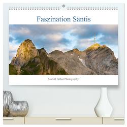 Faszination Säntis (hochwertiger Premium Wandkalender 2024 DIN A2 quer), Kunstdruck in Hochglanz von Felber,  Marcel