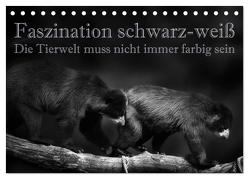 Faszination schwarz-weiß – Die Tierwelt muss nicht immer farbig sein (Tischkalender 2024 DIN A5 quer), CALVENDO Monatskalender von Swierczyna,  Eleonore