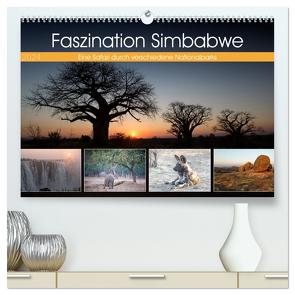 Faszination Simbabwe (hochwertiger Premium Wandkalender 2024 DIN A2 quer), Kunstdruck in Hochglanz von Stern,  Angelika