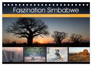 Faszination Simbabwe (Tischkalender 2024 DIN A5 quer), CALVENDO Monatskalender von Stern,  Angelika