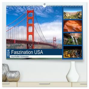 Faszination USA – traumhafter Südwesten (hochwertiger Premium Wandkalender 2024 DIN A2 quer), Kunstdruck in Hochglanz von Potratz,  Andrea