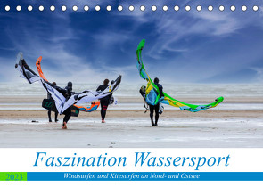 Faszination Wassersport – Windsurfen und Kitesurfen an Nord- und Ostsee (Tischkalender 2023 DIN A5 quer) von Falke,  Manuela