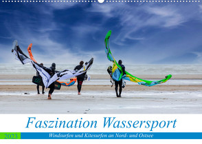 Faszination Wassersport – Windsurfen und Kitesurfen an Nord- und Ostsee (Wandkalender 2023 DIN A2 quer) von Falke,  Manuela