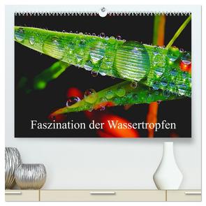 Faszination Wassertropfen (hochwertiger Premium Wandkalender 2024 DIN A2 quer), Kunstdruck in Hochglanz von Fotogalerie,  Michis