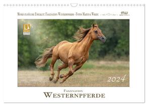 Faszination Westernpferde (Wandkalender 2024 DIN A3 quer), CALVENDO Monatskalender von Wrede - Wredefotografie,  Martina