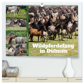 Faszination Wildpferdefang in Dülmen (hochwertiger Premium Wandkalender 2024 DIN A2 quer), Kunstdruck in Hochglanz von Paul - Babett's Bildergalerie,  Babett