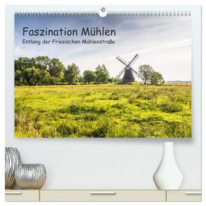 Faszination Windmühlen – Entlang der Ostfriesischen Mühlenstraße (hochwertiger Premium Wandkalender 2024 DIN A2 quer), Kunstdruck in Hochglanz von Pokorny,  Conny