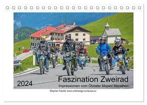 Faszination Zweirad – Impressionen vom Ötztaler Moped Marathon (Tischkalender 2024 DIN A5 quer), CALVENDO Monatskalender von Käufer,  Stephan