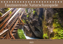 Faszinierende Naturschauspiele – imposante Klamm und Wasserfall Fotografie (Tischkalender 2023 DIN A5 quer) von Rosier (Videografic),  Thomas